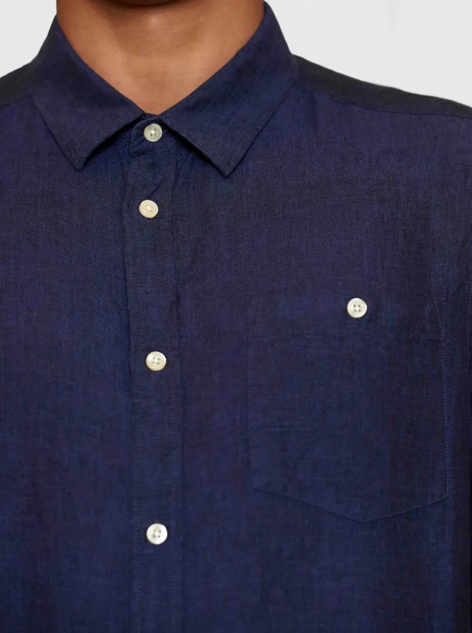 Custom fit linen shirt GOTS/Vegan Herr