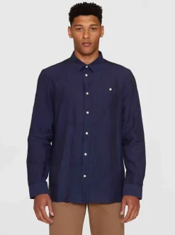 Custom fit linen shirt GOTS/Vegan Herr