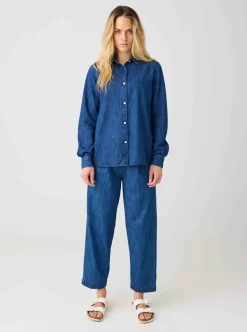 Denim pants dam