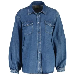 DENIM VOLUME SLEEVE SHIRT DAM