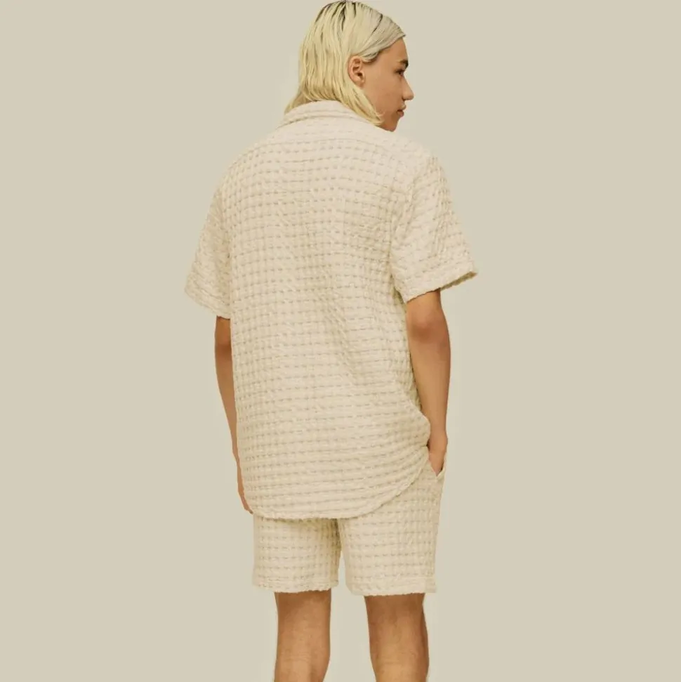 Ecru Cuba Waffle Shirt Herr