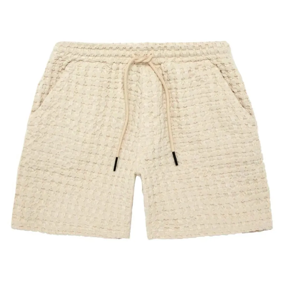 Ecru Porto Waffle Shorts Herr