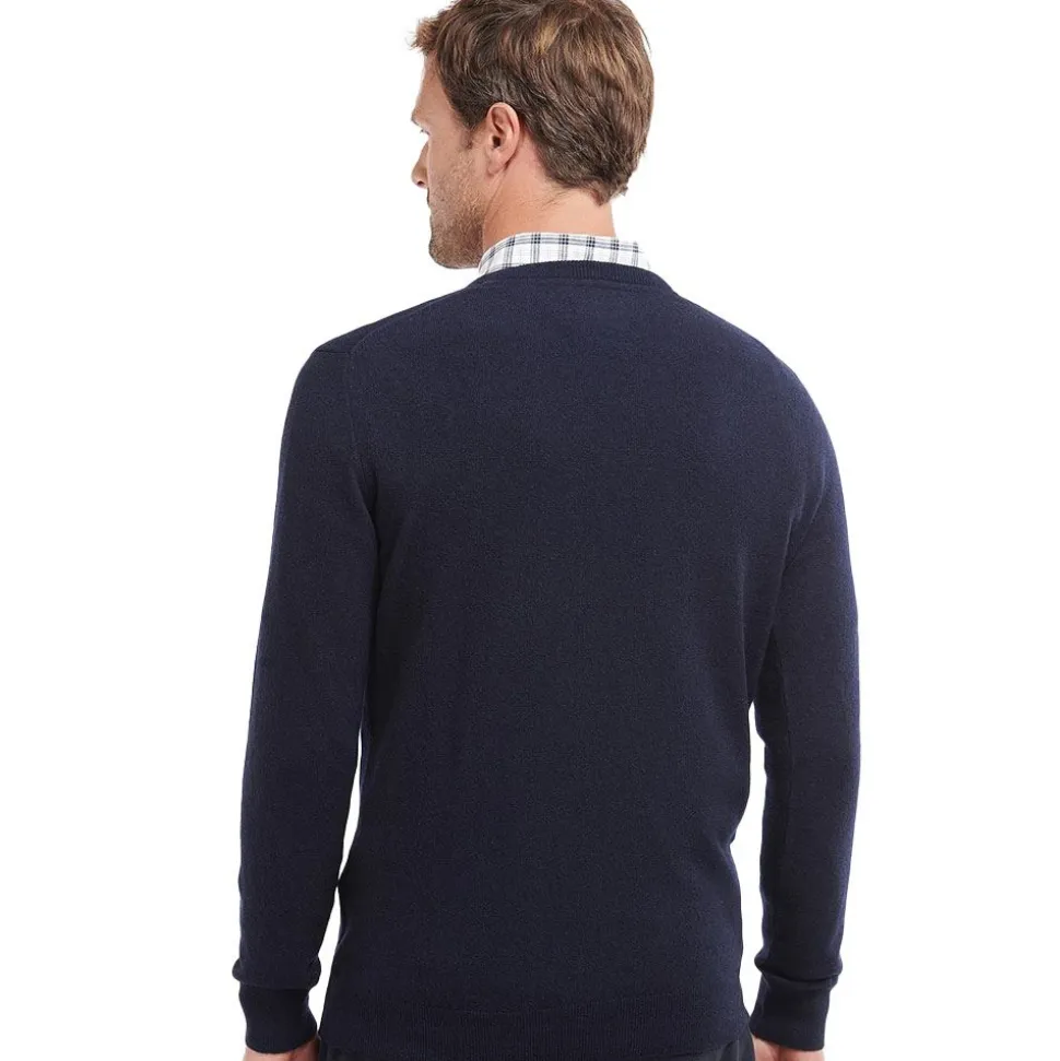 Essential Pullover Wolle V-Neck Herr