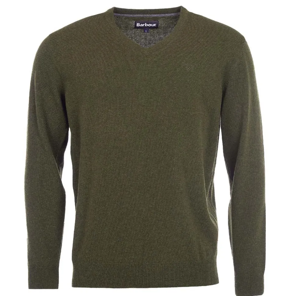 Essential Pullover Wolle V-Neck Herr