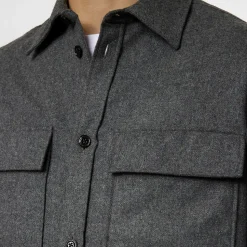 Flat Wool Overshirt Herr