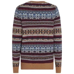 Gifting Wool Blend Fair Isle Crew Neck Herr
