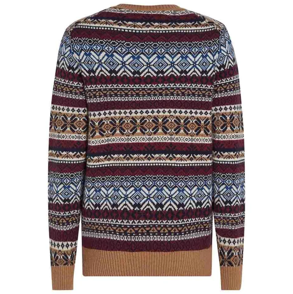 Gifting Wool Blend Fair Isle Crew Neck Herr