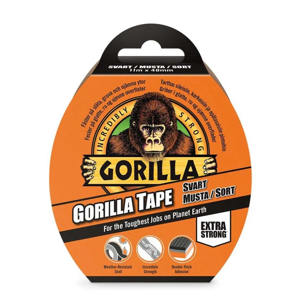 Gorilla Tape Svart 11mx48mm