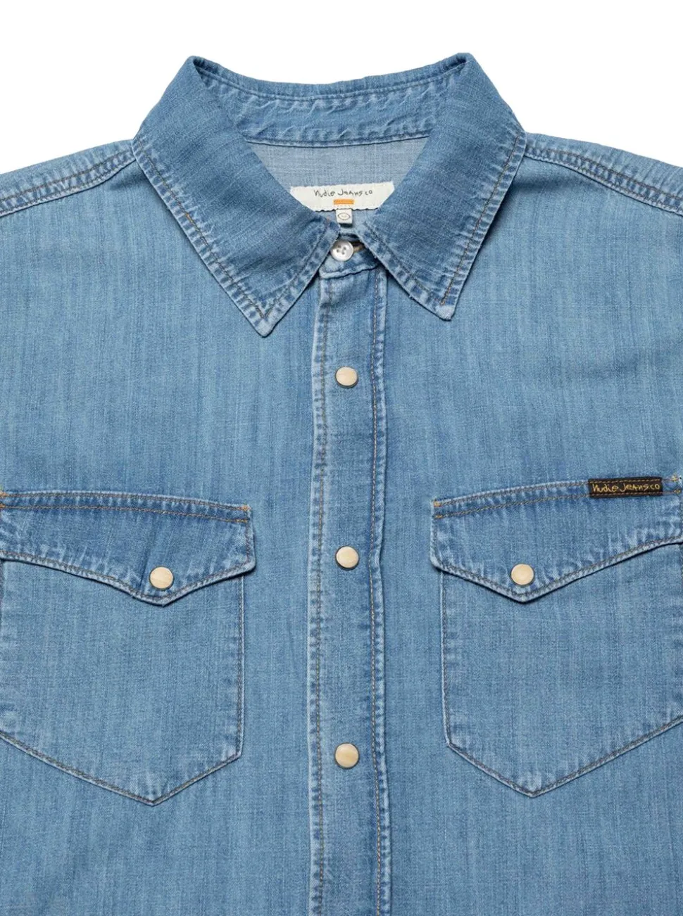 Gunnar Light Used Denim Shirt herr