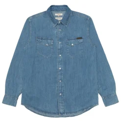 Gunnar Light Used Denim Shirt herr