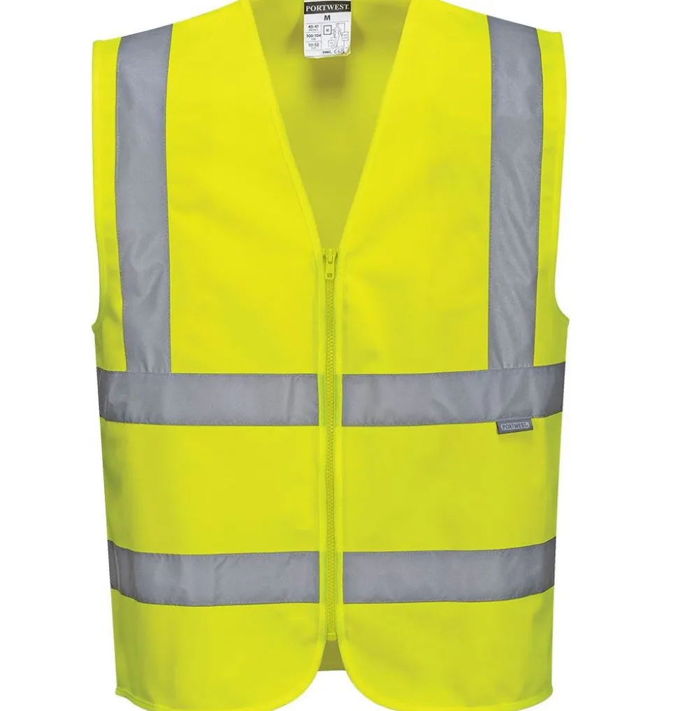 Hi-vis Zipped Vest