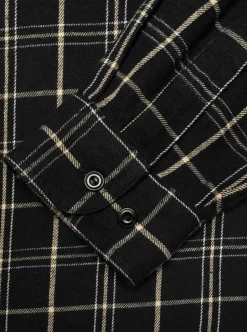 Julian Worker Shirt Checked Black Herr