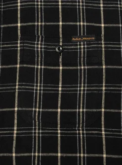 Julian Worker Shirt Checked Black Herr