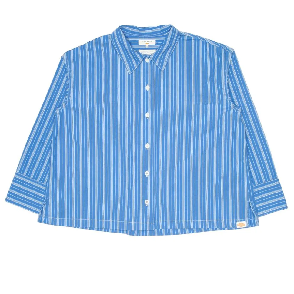 Jutta Shirt Striped Blue/Offwhite Dam