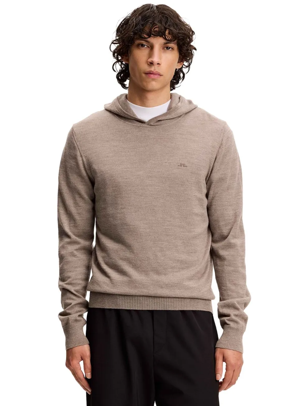 Karl Merino Hoodie Herr