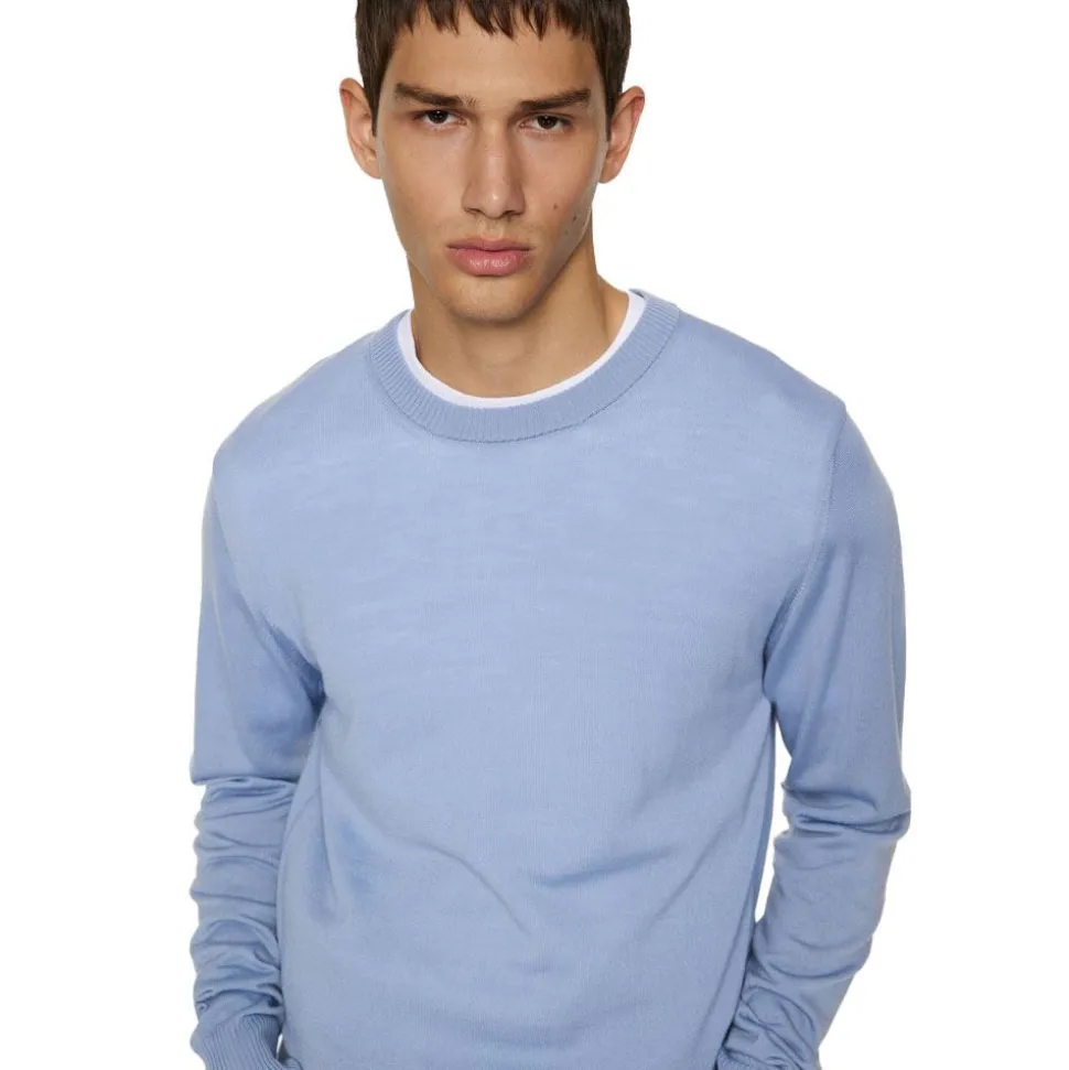 Keane Light Merino Crew Neck Herr