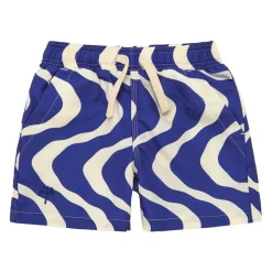 Kids Blue Rippling Swim Shorts Junior