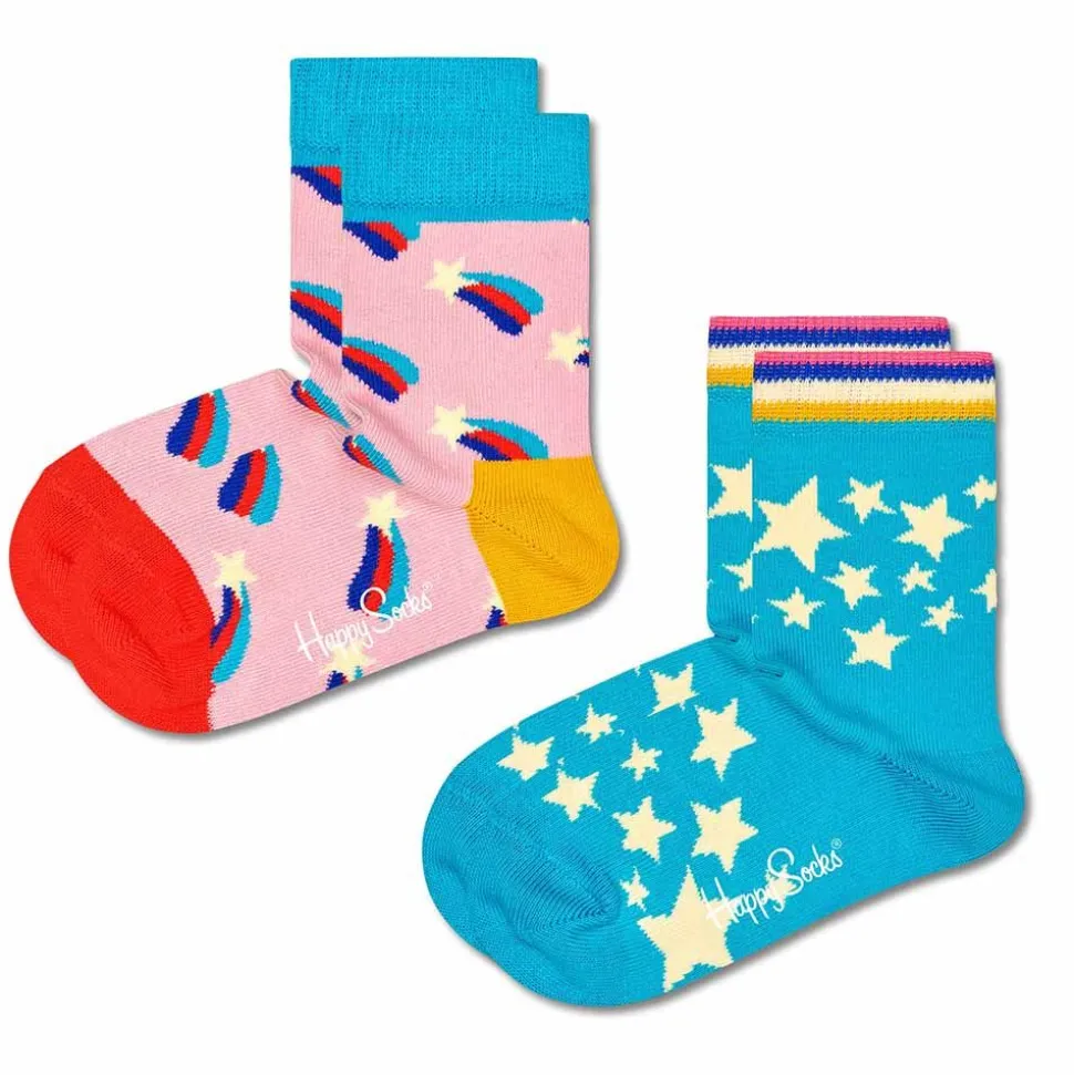 Kids Shooting Star Sock 2-Pack Junior