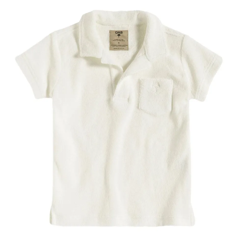 Kids White Terry Shirt Junior