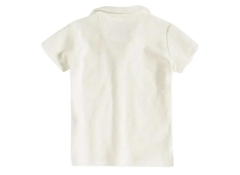 Kids White Terry Shirt Junior
