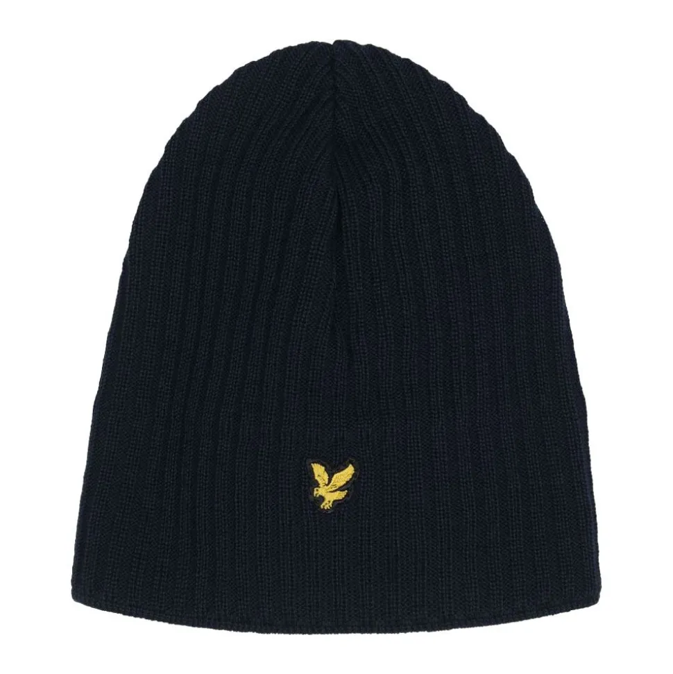 Knitted Ribbed Beanie Herr