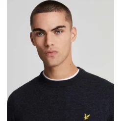 Lambswool Blend Crew Neck Jumper Herr