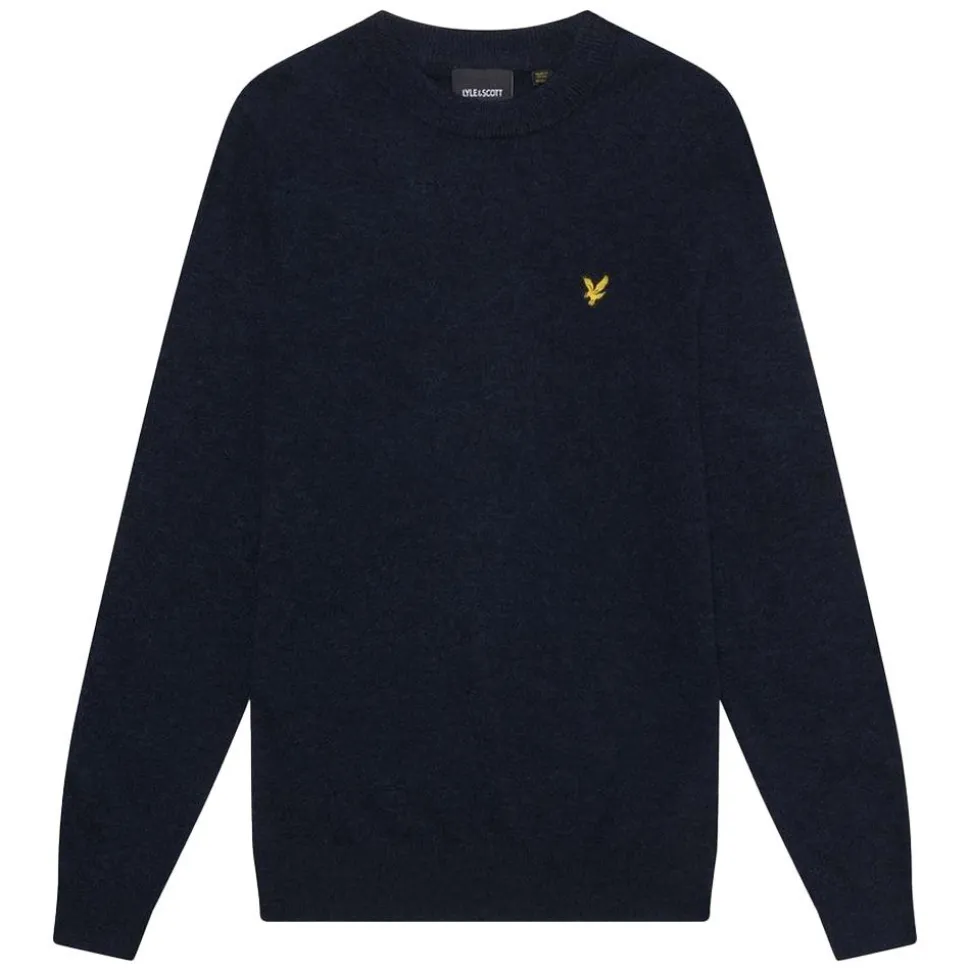 Lambswool Blend Crew Neck Jumper Herr