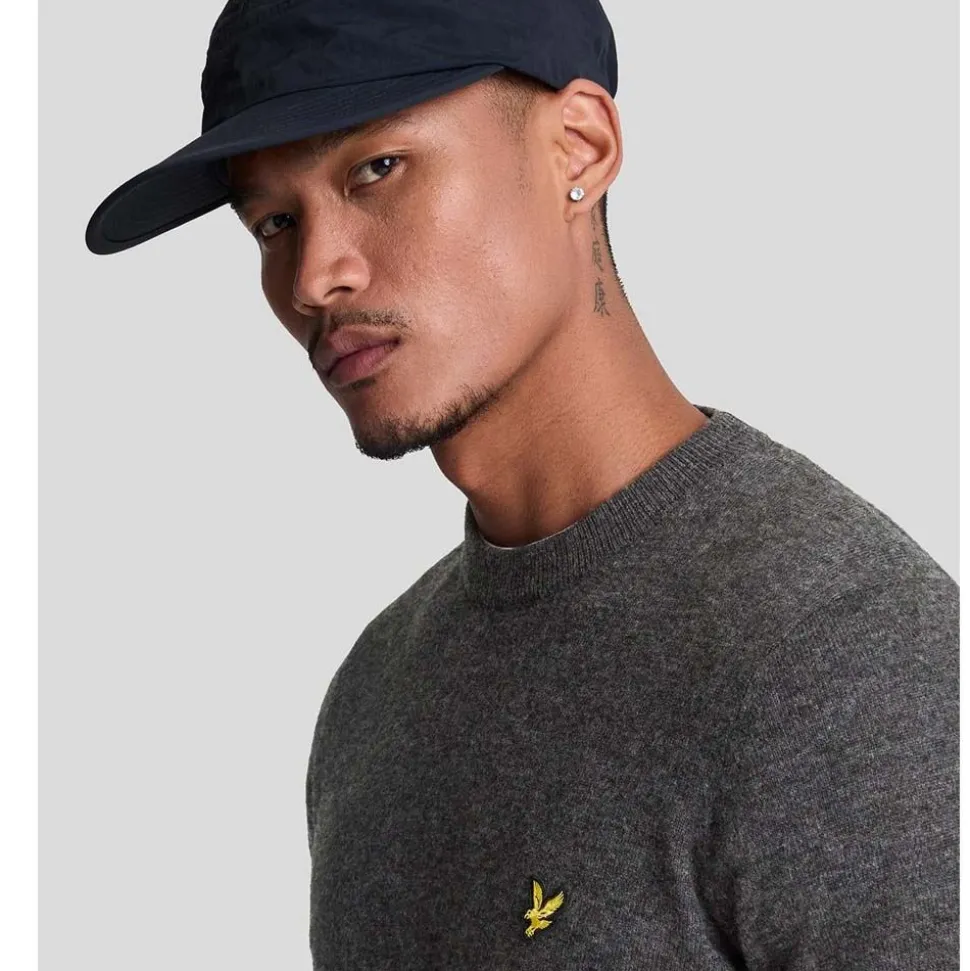 Lambswool Blend Crew Neck Jumper Herr