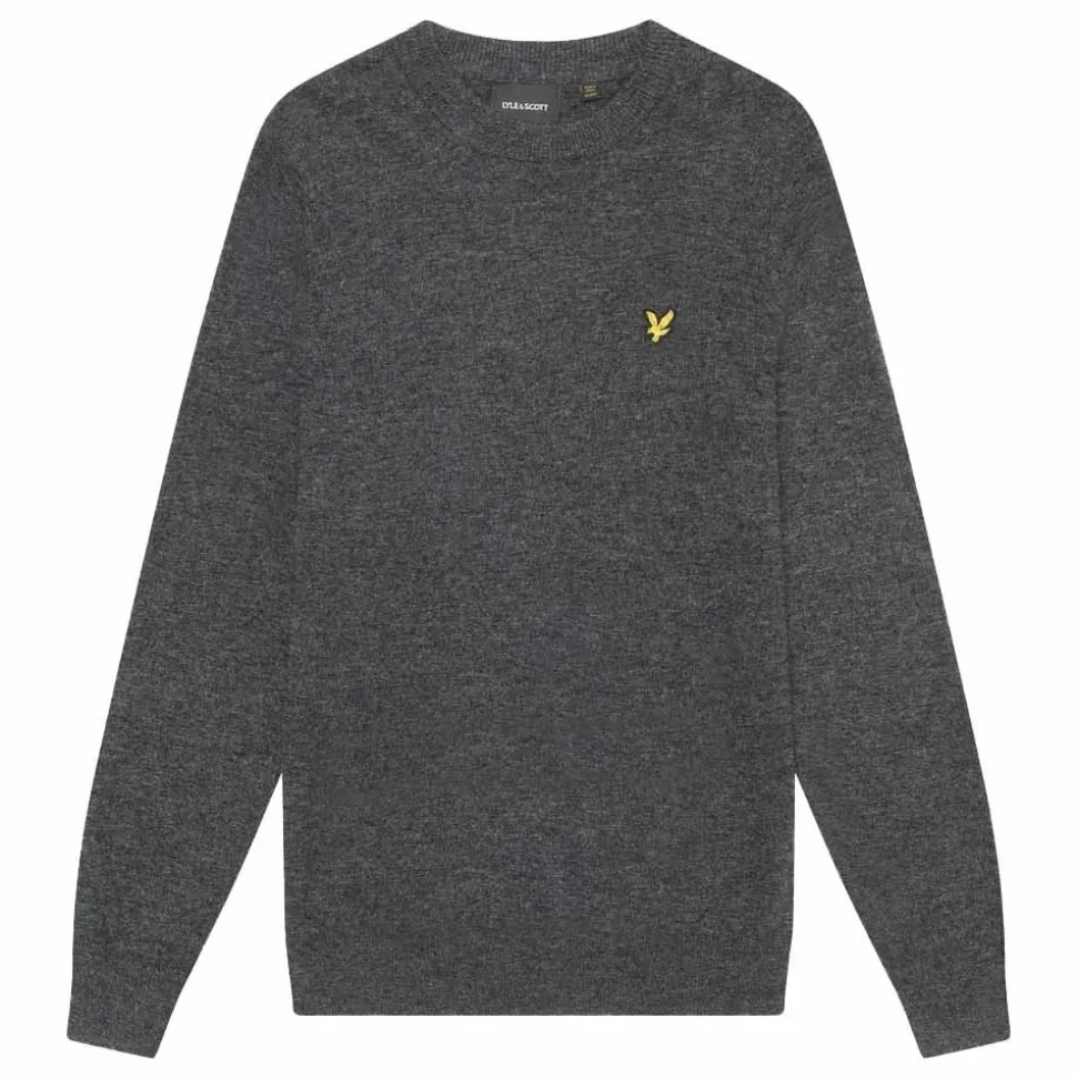 Lambswool Blend Crew Neck Jumper Herr