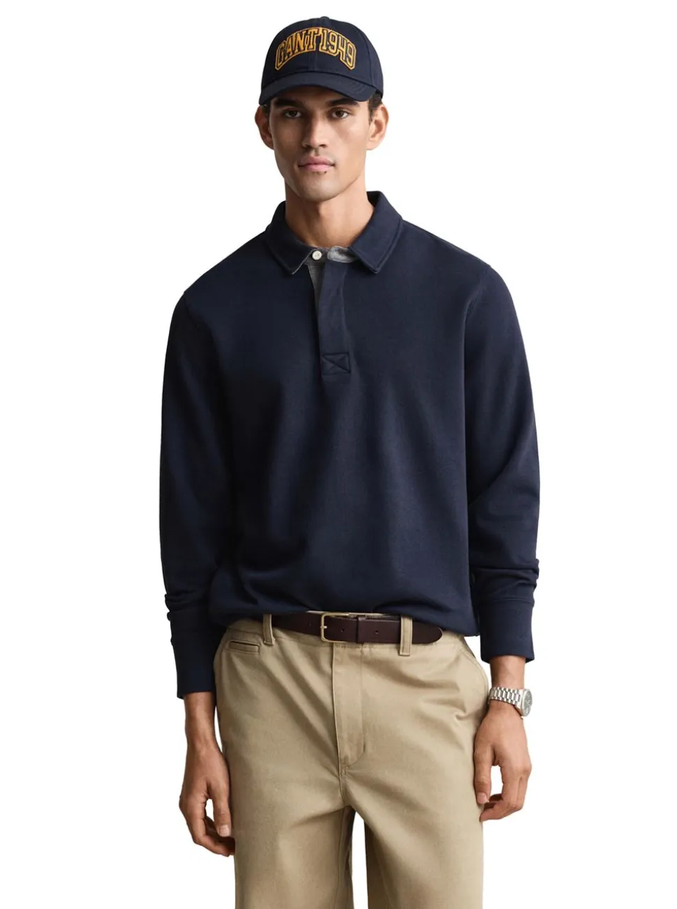 LIGHT SACKER RIB LS POLO HERR