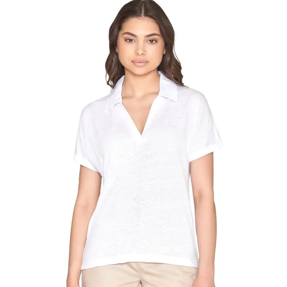 Linen Bat Sleeve Polo Dam