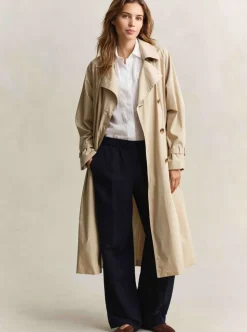 LINEN BLEND PULL ON PANTS DAM
