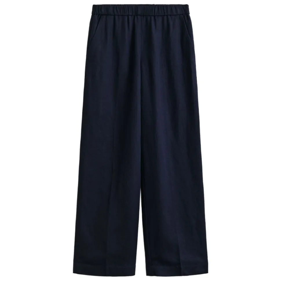 LINEN BLEND PULL ON PANTS DAM