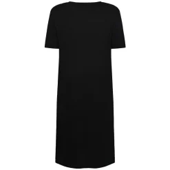Linen Short Sleeved T-Shirt Dress Dam