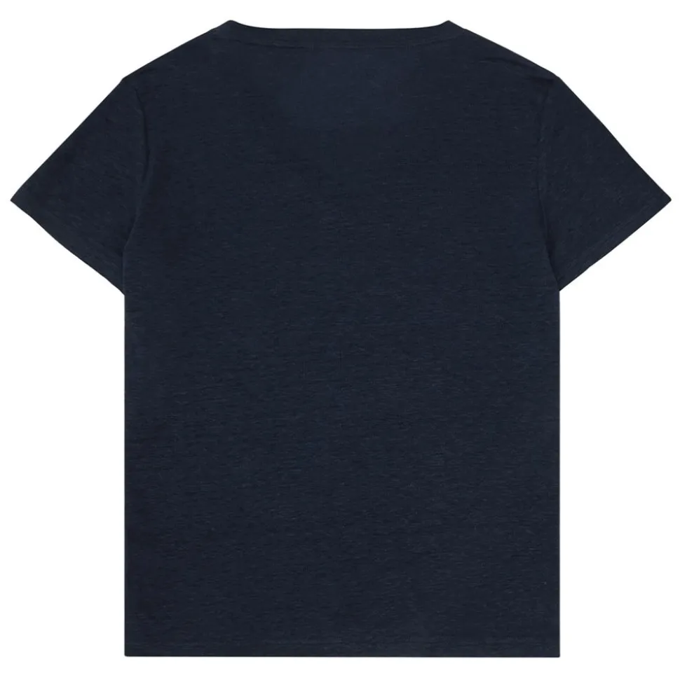 Linen v-neck t-shirt dam