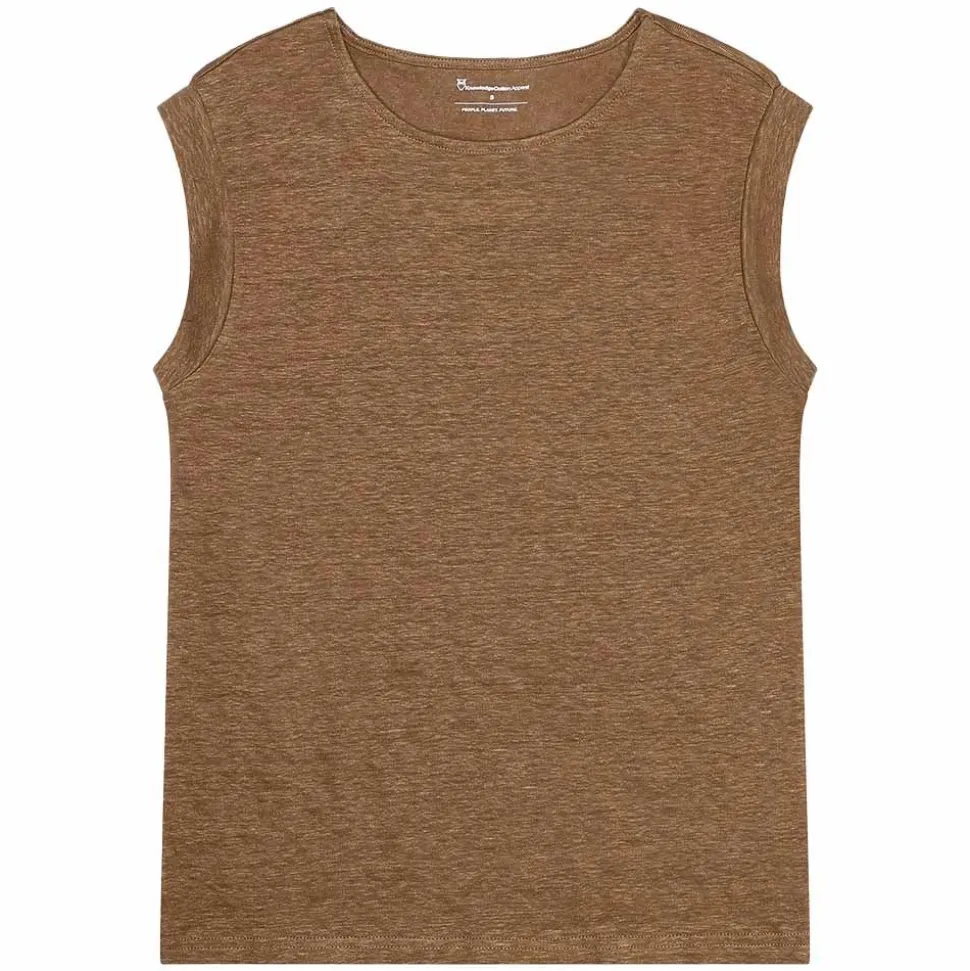 Loose fold up linen t-shirt GOTS/Vegan Dam