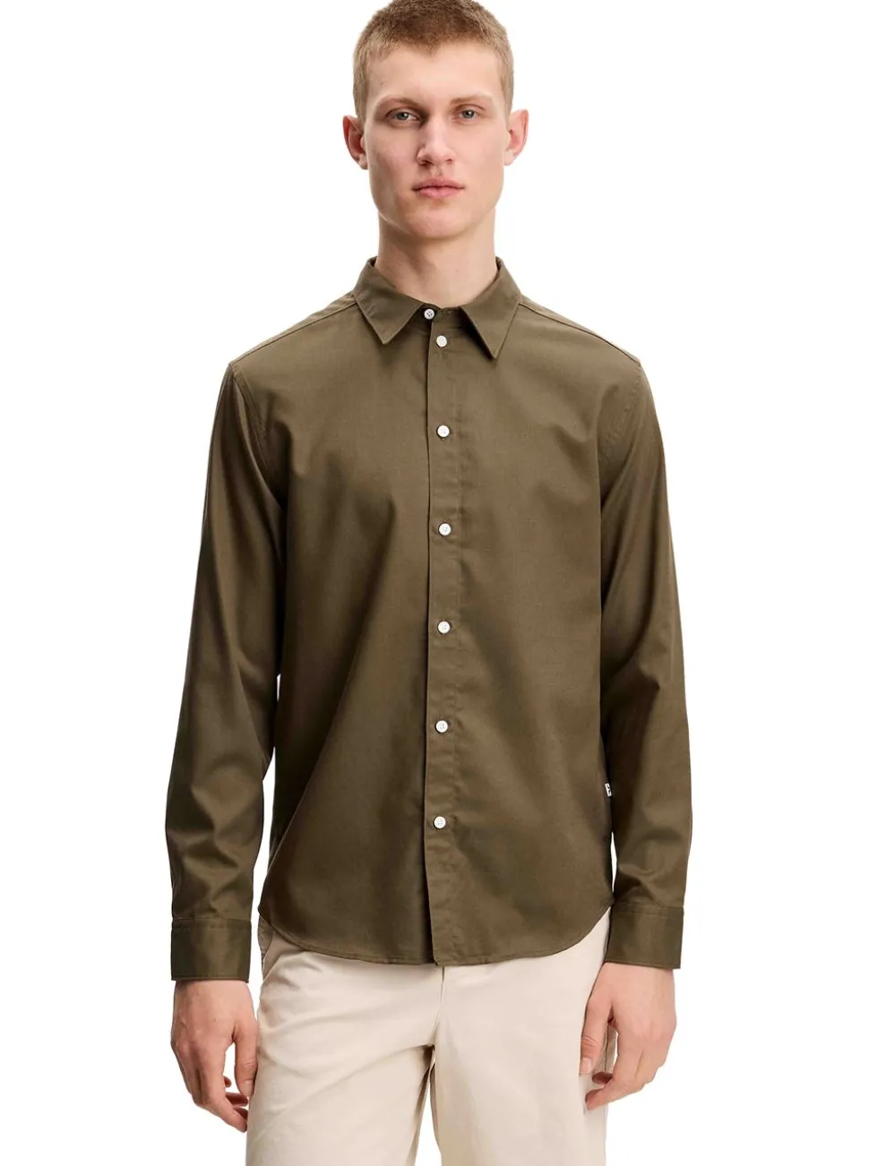 Marlon Cotton Tencel Shirt Herr