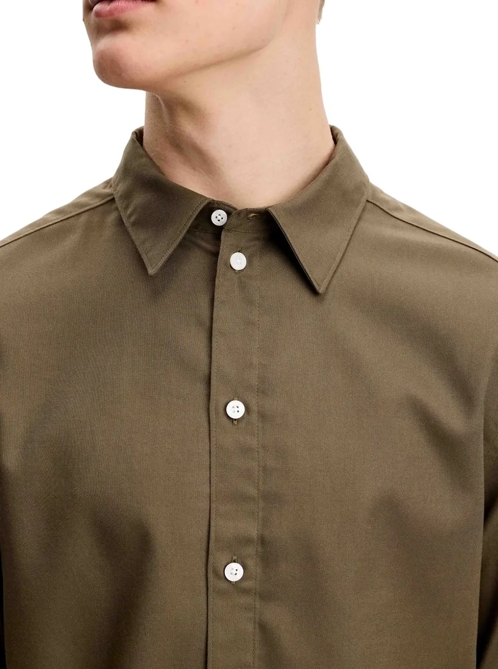 Marlon Cotton Tencel Shirt Herr