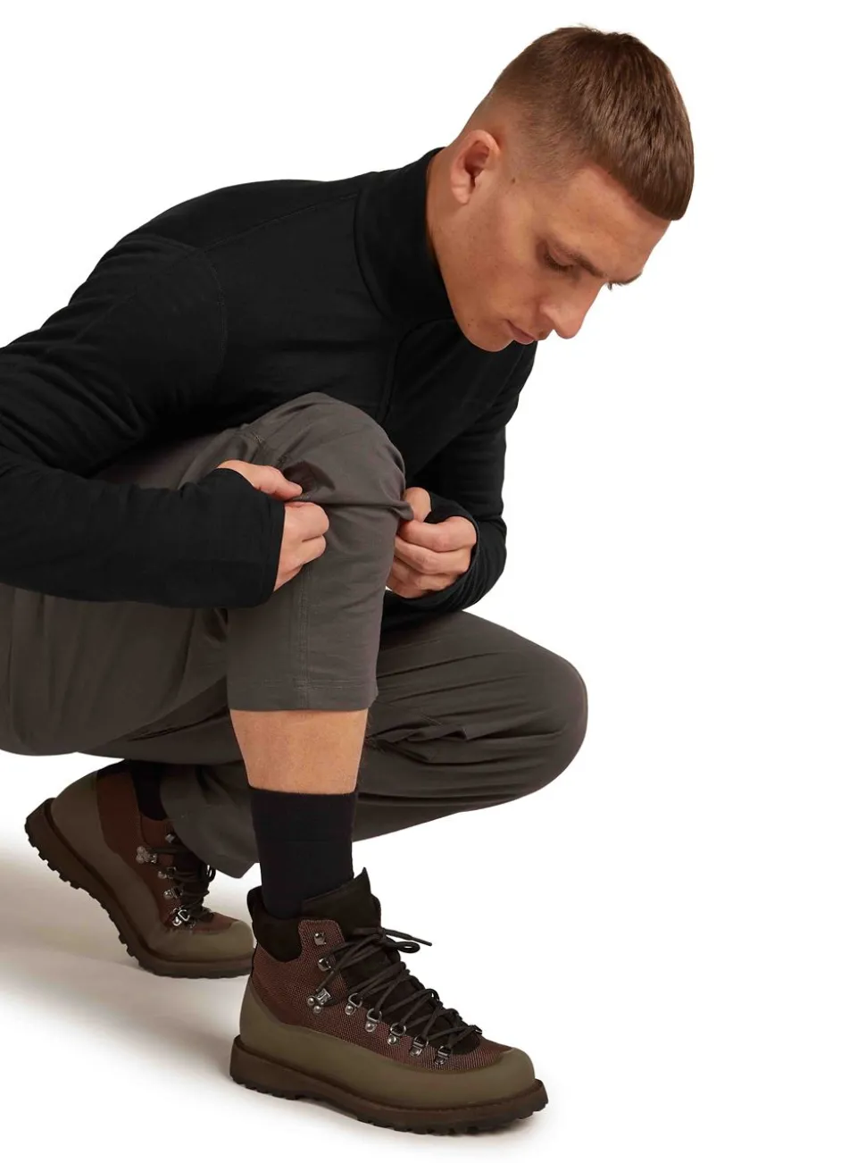Merino Hike+ Liner Crew herr