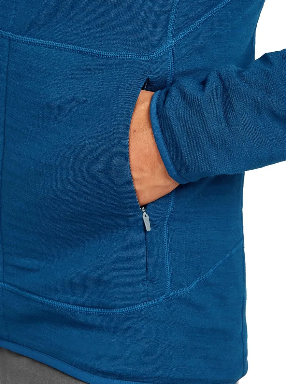 Merino 400 RealFleece Descender Long Sleeve Zip herr