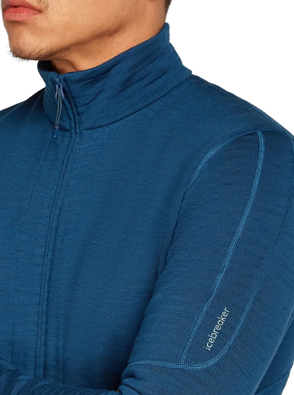 Merino 400 RealFleece Descender Long Sleeve Zip herr