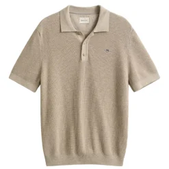 MICRO TEXTURED COTTON SS POLO HERR