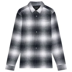 Ombre Check Flannel Shirt herr
