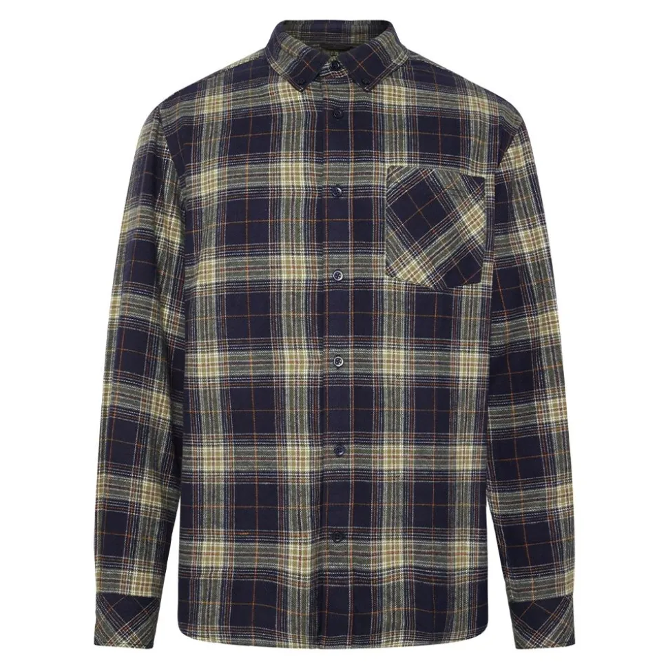 Organic Cotton Checked Flannel Shirt GOTS herr