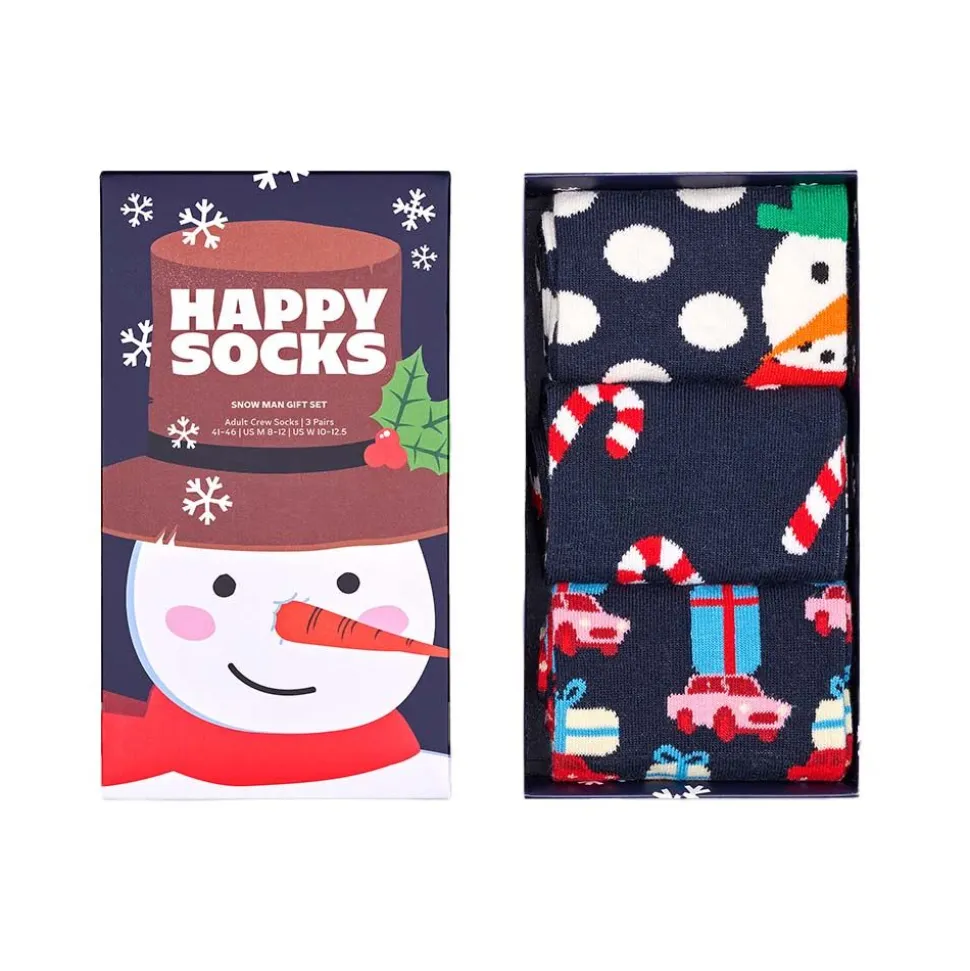 3-Pack Holiday Navy Socks Gift Set
