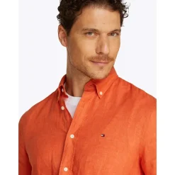 Pigment Dyed Linen Solid RF Shirt Herr