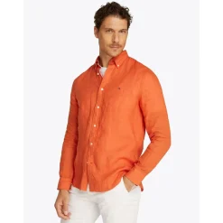 Pigment Dyed Linen Solid RF Shirt Herr