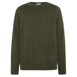 Plain knitted crew neck - GOTS/Vegan herr