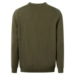 Plain Knitted Crew Neck Herr