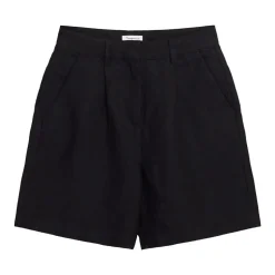 Posey Wide High-Rise Linen Shorts Dam